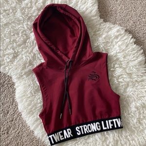 Strong Liftwear Crop Hoodie Tank